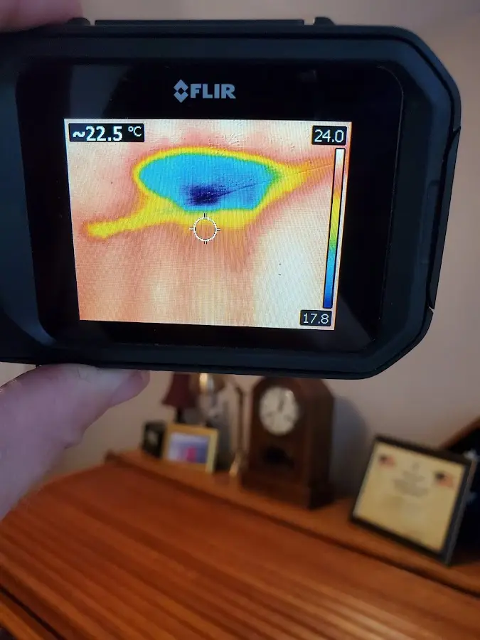 Thermal imaging inspection for water damage in Cranford